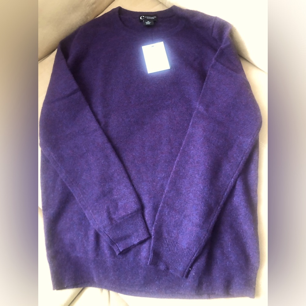 Purple cashmere sweater